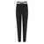 Elisabetta Franchi ELISABETTA FRANCHI BLACK AND BUTTER KNITTED PANTS Black