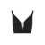 Elisabetta Franchi ELISABETTA FRANCHI BLACK CROP TOP WITH LOGO Black