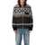 Sacai Sacai Pattern Knit Jacket BLACK GREEN