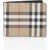 Burberry Plaid Check Leather Wallet Beige