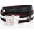 Bally Striped Belt With Leather Inner 35Mm Black