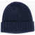 Fabiana Filippi Ribbed Silk Blend Beanie Hat With Sequin Blue