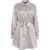 Pinko Crinkled satin dress Grey