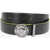 Versace Leather Medusa Belt With Contrast Edge 40Mm Black