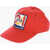 DSQUARED2 Cotton Gabardine Cap With Embroidered Logo Patch Red