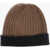 813 Cashmere Reversibile Beanie Hat Brown