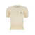 Vivienne Westwood 'Bea' Cream White Cropped T-Shirt With Orb Embroidery In Cotton And Cashmere Woman WHITE