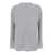 TWINSET Grey Ribbed Sweater With U Neck In Knit Woman GREY