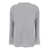 TWINSET Grey Ribbed Sweater With U Neck In Knit Woman GREY