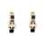 Tory Burch Tory Burch Kira Enamel Huggie Earring TORY GOLD / BLACK