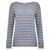 Be You Be You Horizontal Striped Cashmere Sweater GREY