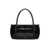 Jil Sander 'Knot Small' Black Shoulder Bag With Laminated Logo In Patent Leather Woman Black