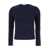 LOW CLASSIC Wool Jersey Warm T-Shirt BLUE