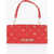 Moschino Love Quilted Bag With Metallic Applications Red