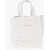 Marni Shearling Detailing Museo Mini Tote Bag White