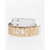 Moschino Couture! Textured Leather Belt With Golden Logo 35Mm White