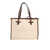 MARCELLA GIANNI CHIARINI FABRIC AND LEATHER BAG White