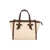 MARCELLA GIANNI CHIARINI LEATHER AND FABRIC BAG White