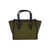 MARCELLA GIANNI CHIARINI LEATHER AND FABRIC BAG Green