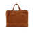 MARCELLA GIANNI CHIARINI LEATHER AND FABRIC BAG Brown