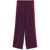 forte_forte Forte_Forte Pleated Trousers With Side Stripes PURPLE