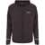 EA7 Ea7 Emporio Armani Nylon Zipped Hoodie Black