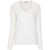 ERMANNO FIRENZE Ermanno Firenze Wool V-Necked Sweater WHITE