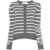 ERMANNO FIRENZE Ermanno Firenze Wool Striped Cardigan GREY