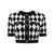 Balmain Balmain Black And White Viscose Blend T-Shirt NOIR/BLANC