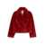 VALENTINI 1972 Eco Mink Cropped Jacket RED