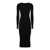 Dolce & Gabbana Dolce & Gabbana Black Viscose Midi Dress Black