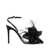 Gianvito Rossi Gianvito Rossi Inez Satin And Glass High Heel Sandals Black