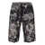 Dolce & Gabbana Dolce & Gabbana Flower Print Silk Shorts GREY