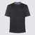 Brunello Cucinelli Brunello Cucinelli Black Cotton And Silk T-Shirt 