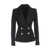 Balmain Balmain Satin Jacket W/Lapel Clothing Black