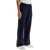 Valentino Garavani Jogger Pants With Metallic V Detail NAVY/AVORIO