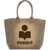 Isabel Marant Small Yenky Tote Bag With Flocked KHAKI