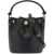 Tory Burch Mini T Monogram Leather Bucket Bag BLACK