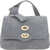 Zanellato Postina Jones Caiman Shoulder Bag GREY PIOGGIA