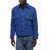 SUNFLOWER Wool Blend Overshirt With Double Breasted Blue