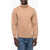 A.P.C. Virgin Wool Turtleneck Sweater With Rib Edges Brown