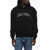 CULTURA Fleeced- Cotton Hoodie With Embroidery Black