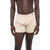 Dolce & Gabbana Underwear Silk Shorts With Elastic Waistband Beige