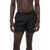 Nike Solid Color Cargo Swim Shorts With Industrial Belt Black