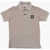 STONE ISLAND KIDS Cotton Stretch 2-Buttons Polo Shirt With Contrast Details Beige