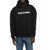 CULTURA Fleeced-Cotton Hoodie With Contrast Logo Black