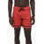 Nike Stretch Fabric Swim Shorts With Contrasting Details Red