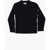 STONE ISLAND KIDS Ribbed Virgin Wool Crew-Neck Sweater Midnight Blue