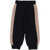 Fendi Cotton Joggers With Contrast Side Bands Black