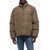 MAGLIANO Solid Color Down Jacket With Front Buttoning Brown